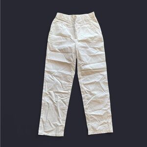 Vintage 70s deadstock high waisted khaki pants 28” womens white colorway new